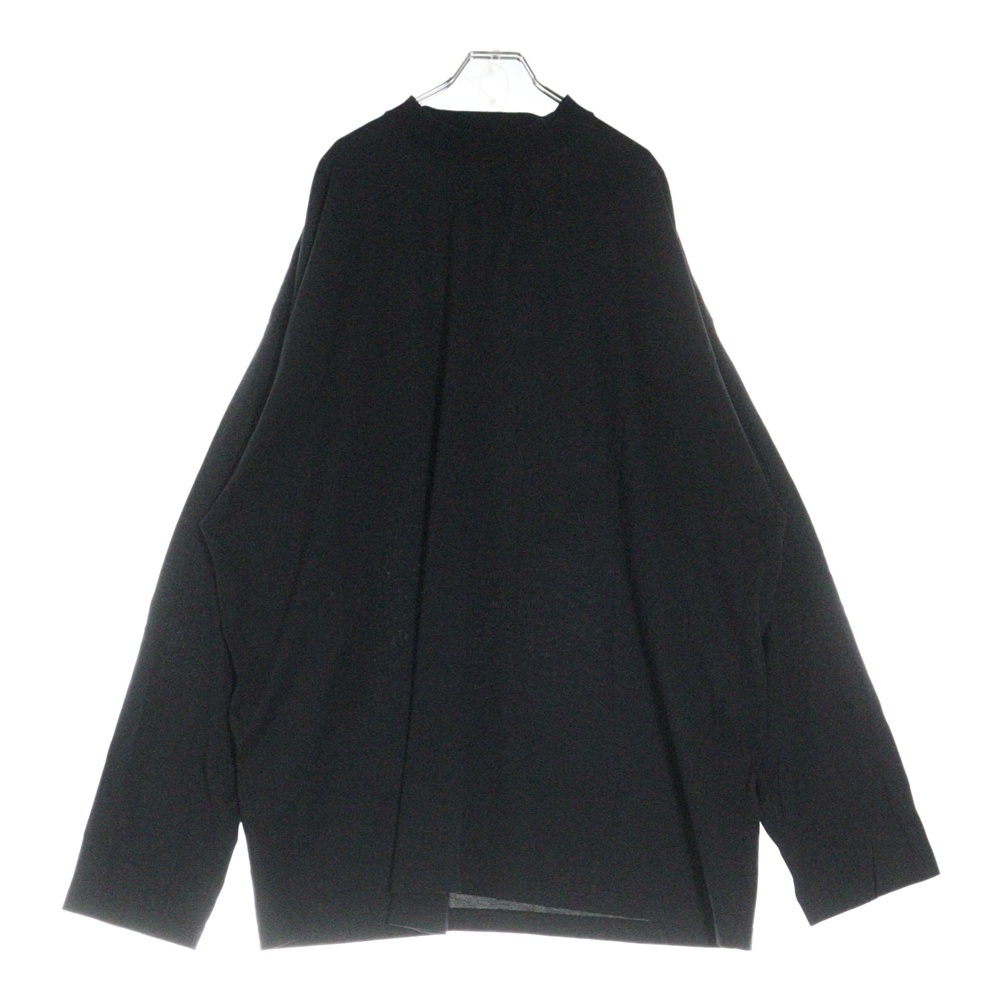 オーバーサイズ コットン モックネック カットソー 長袖Tシャツ ブラック 724508 TNVL8 Bランク