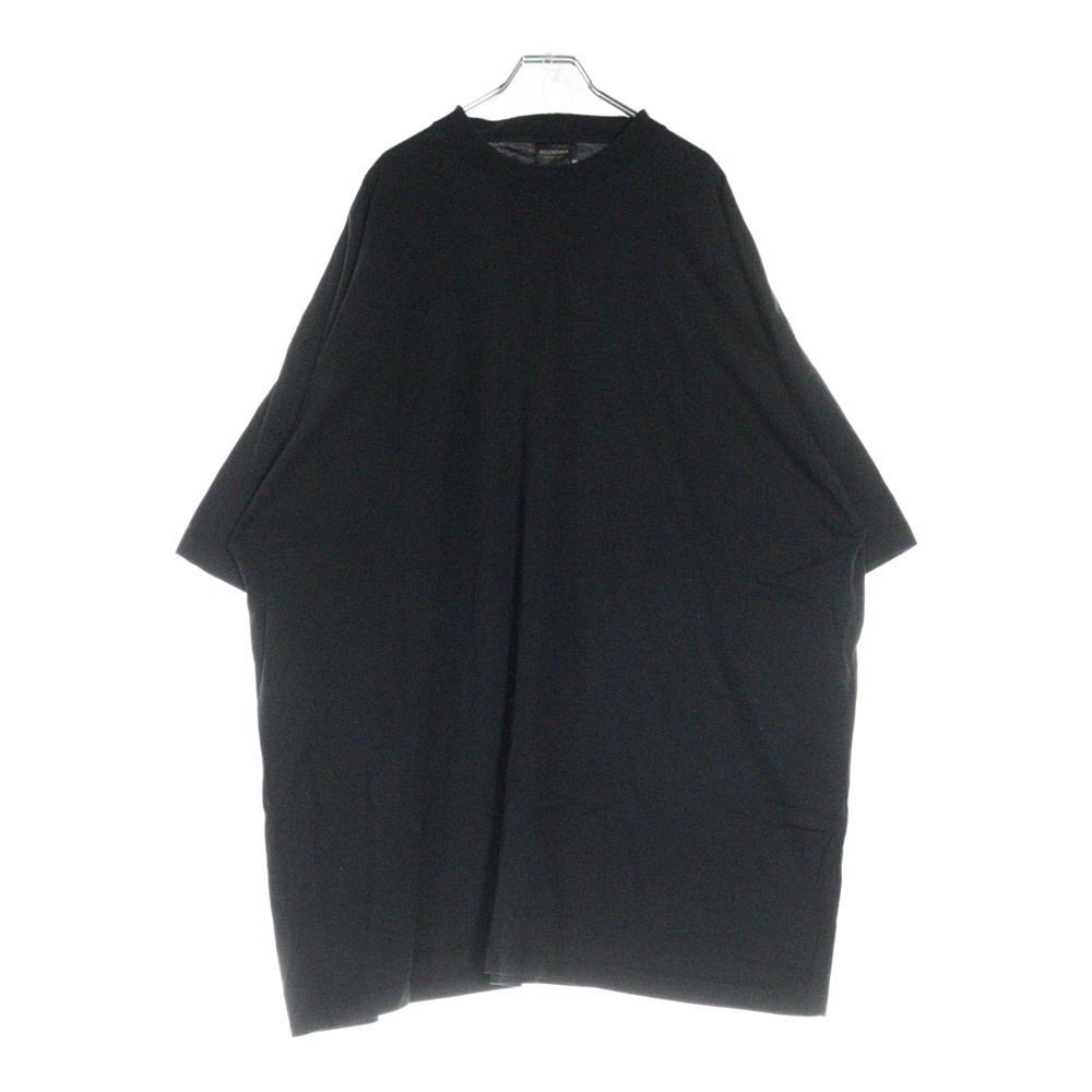 オーバーサイズ コットン モックネック カットソー 半袖Tシャツ ブラック 724509 TNVL8 Bランク