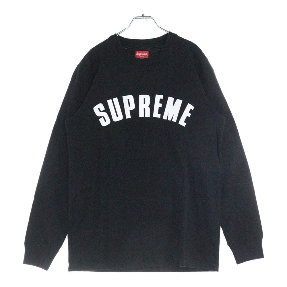 16SS Arc Logo L/S Top アーチロゴ クルーネック長袖Tシャツ カットソー ブラック Bランク