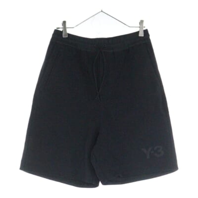 CLASSIC TERRY SHORTS クラシックテリー ラバーロゴ ショーツ ブラック FN3394 Bランク