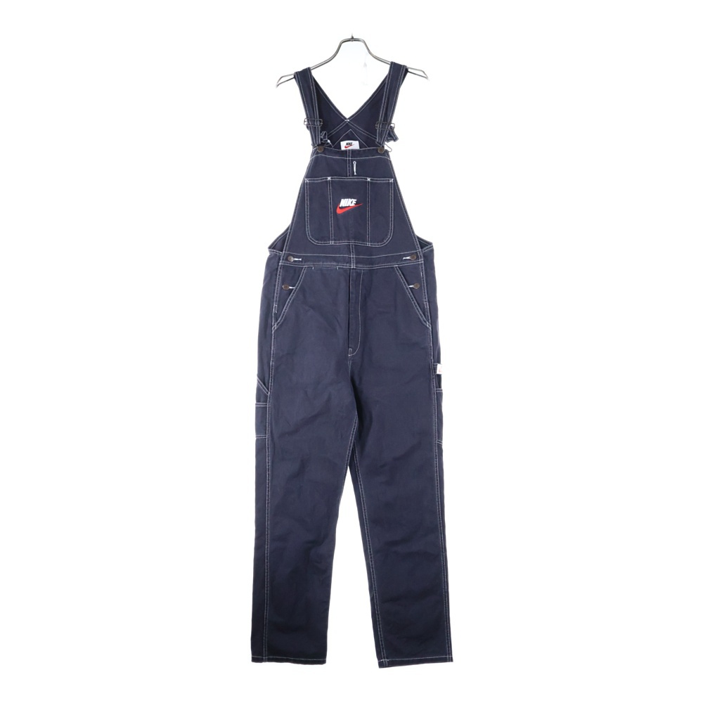 18AW ×SUPREME Cotton Twill Overalls シュプリーム コットンツイル ロゴエンブロイダリー オーバーオール ブラック AR5575-010 Bランク