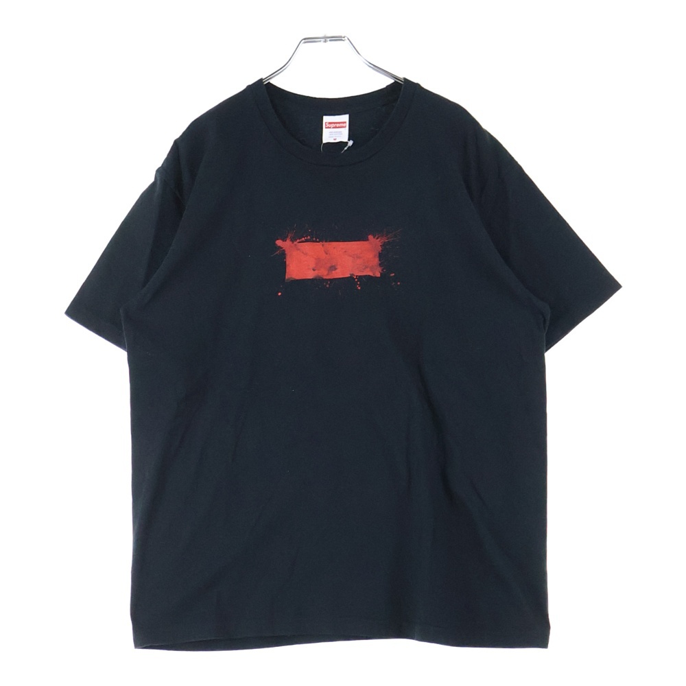 22SS Ralph Steadman Box Logo Tee ラルフステッドマン ボックスロゴ プリントTシャツ 半袖カットソー ブラック/レッド Bランク