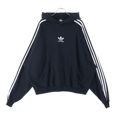 ［極美品］バレンシアガ　パーカー　ブラック 極美品】BALENCIAGA バレンシアガ パーカー S ブラック ロゴ