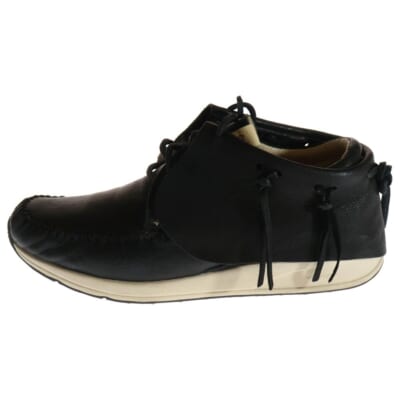 15AW FBT ELK エルク レザー モカシンシューズ ブラック 0115201001001 Bランク
