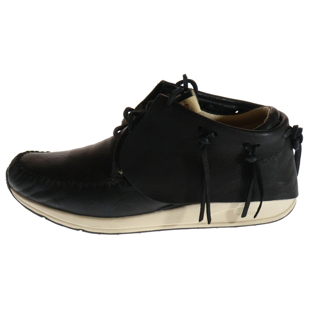 15AW FBT ELK エルク レザー モカシンシューズ ブラック 0115201001001 Bランク