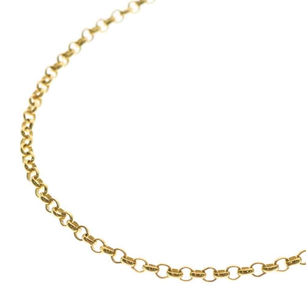 22K NECKCHAIN R18 ロールチェーンネックレス 18inch ゴールド BCA010 Bランク