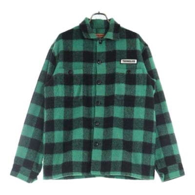 03AW T-BUFFALO JKT 1st T-20RG 初期 バッファロー チェック ウールジャケット グリーン/ブラック Bランク