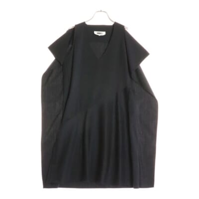 18SS 変形デザイン ノースリーブ ワンピース ブラック レディース S52CT0281 S47848 Bランク