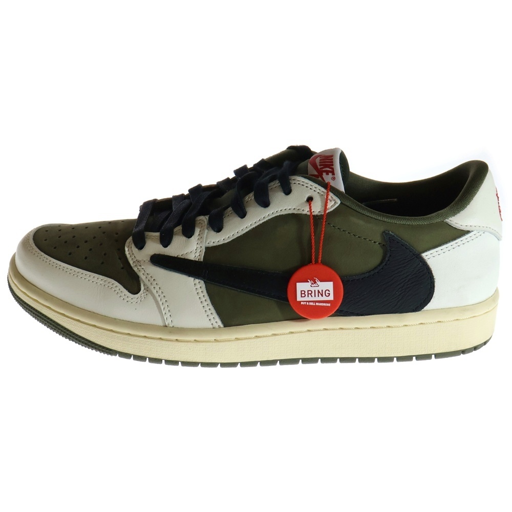 ナイキ ×TRAVIS SCOTT AIR JORDAN 1 LOW OG REVERSE OLIVE ×トラヴィス