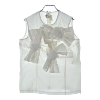 13AW フロントリボン レイヤージップ ベスト ホワイト GL-B030 AD2013 Bランク