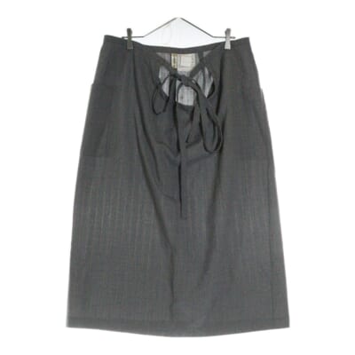 96SS ウールラップスカート グレー レディース GS-040570 AD1995 Bランク
