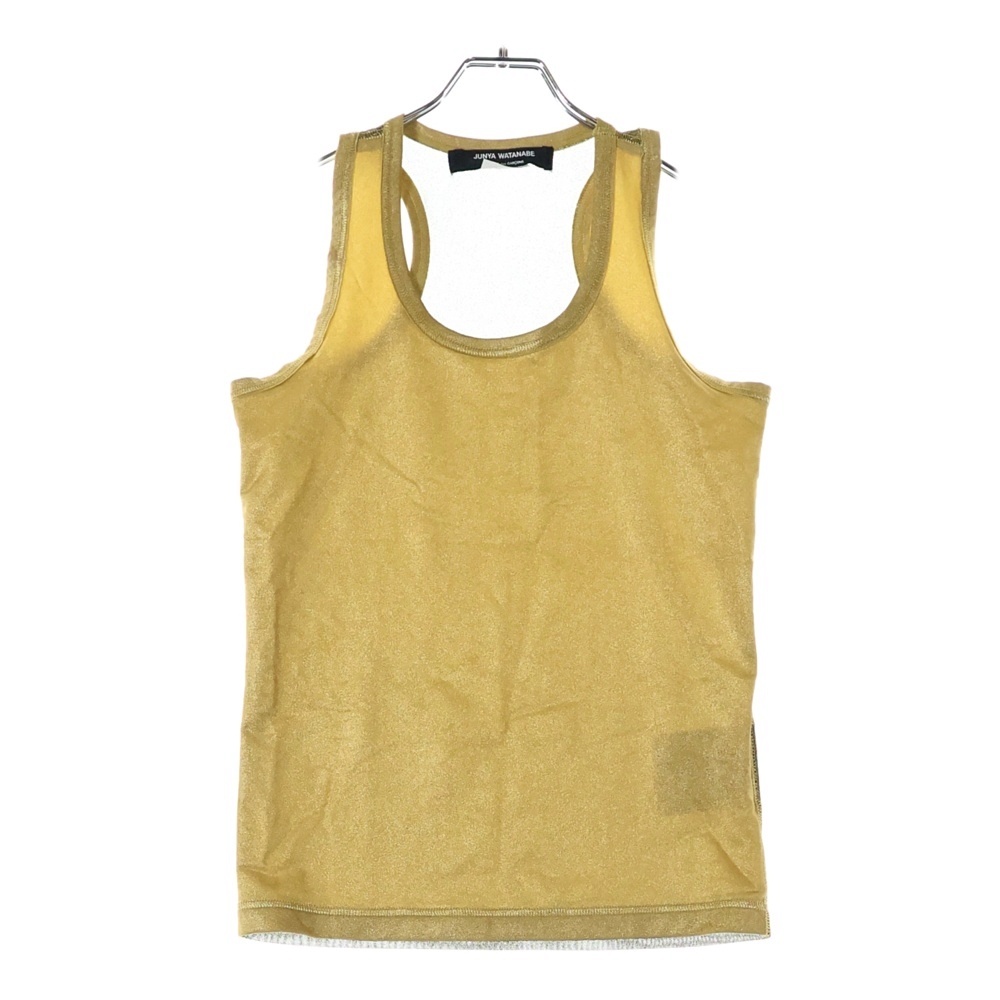 06AW バックシースルー ラメ ノースリーブ タンクトップ ゴールド JR-T020 AD2006 レディース Bランク