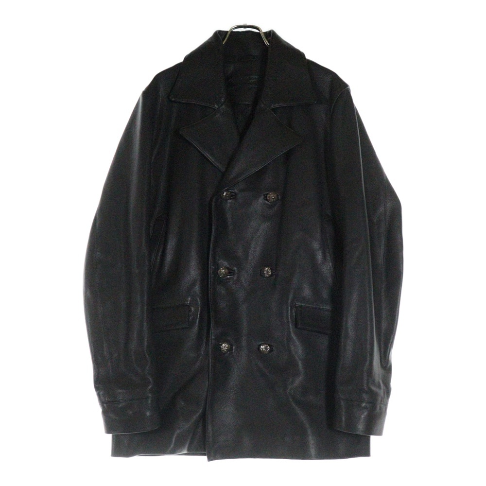 U FELONY Leather P Coat レザー Pコート ブラック Aランク