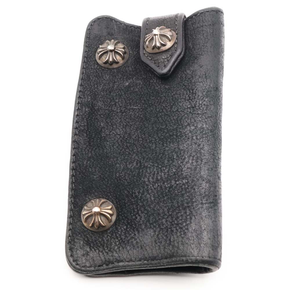 CHROME HEARTS／KEY CASE キーケース クロスボール レザー CHROME HEARTS クロムハーツ レザー キーケース クロスボール
