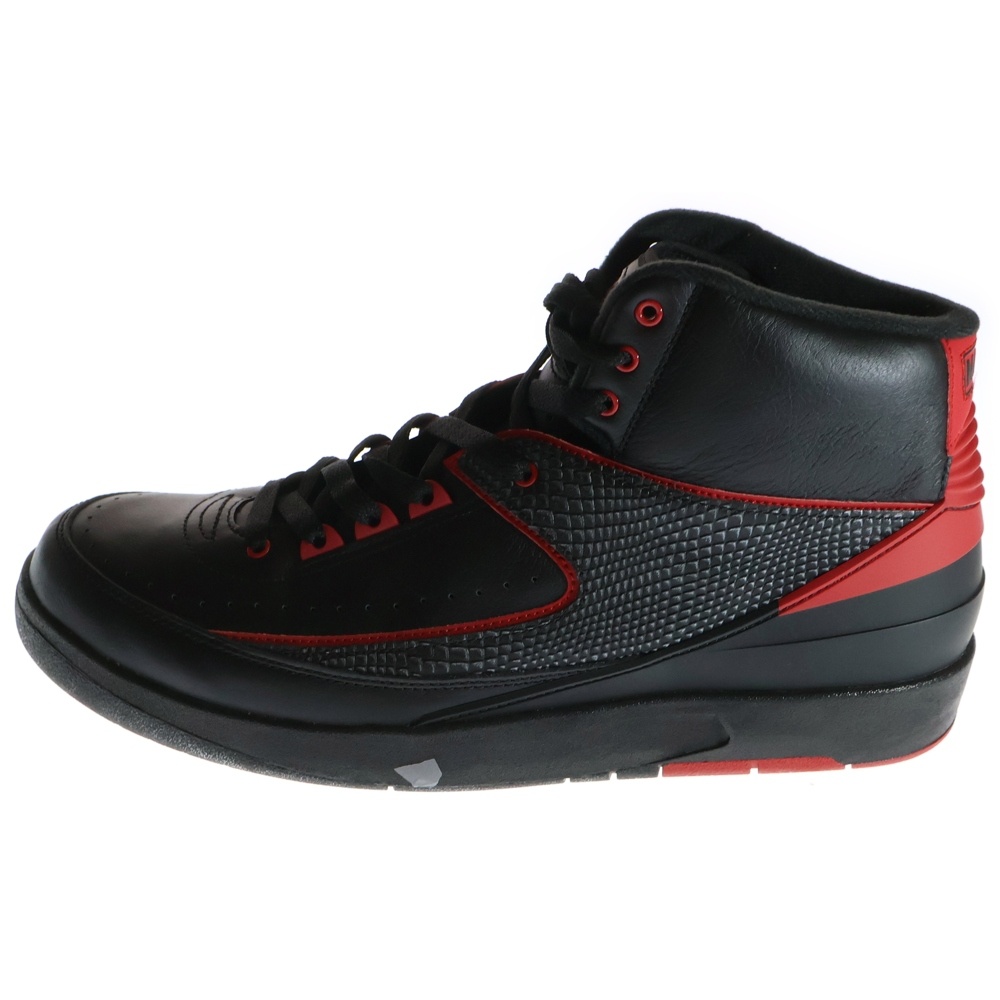 AIR JORDAN 2 RETRO ALTERNATE 87 エアジョーダン2 レトロ オルタネイト ローカットスニーカー US11/29cm ブラック/レッド 834274-001 Aランク