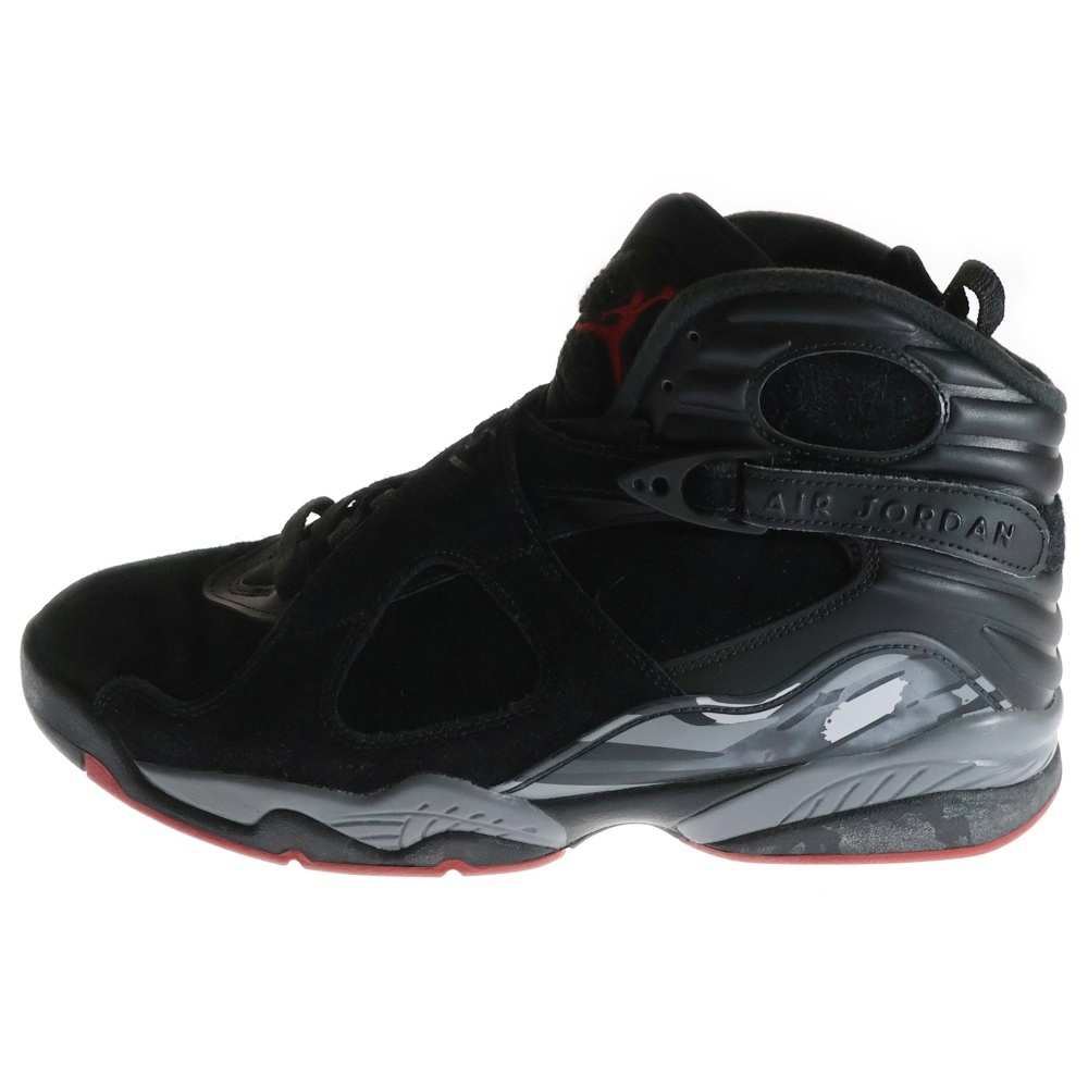 AIR JORDAN 8 RETRO BLACK CEMENT エアジョーダン 8 レトロ ブラックセメント ブラック/ジムレッド/ウルフグレー US11/29cm 305381-022 Bランク