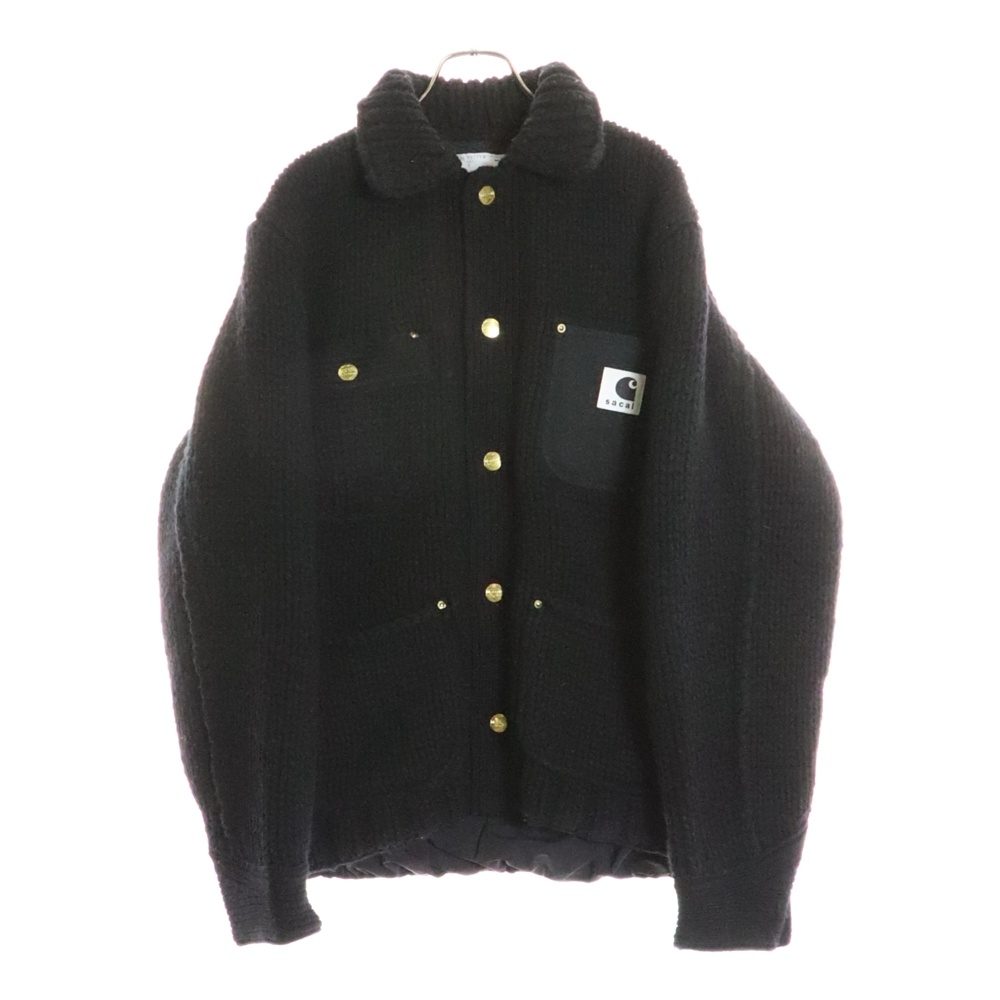 23AW ×Carhartt WIP Knit Jacket Michigan カーハート ニット ミシガン ジャケット ブラック 23-03111M Bランク