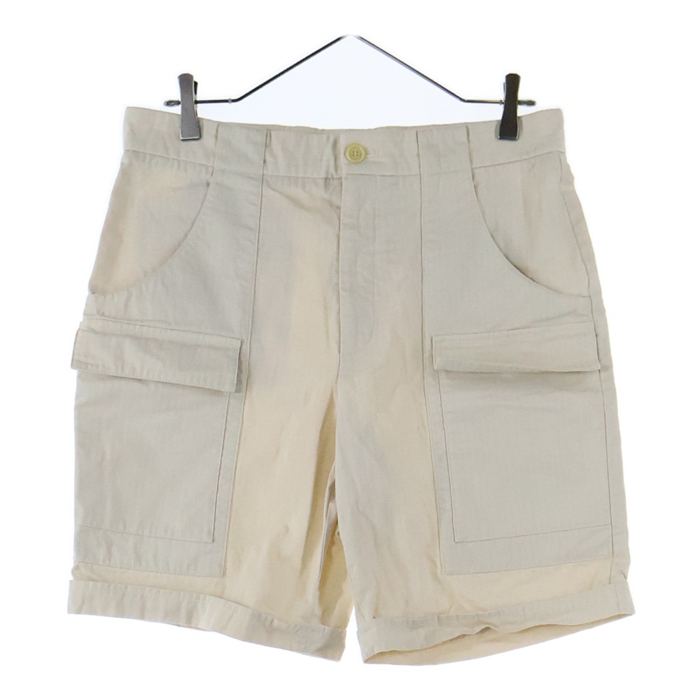 21SS × THE NORTH FACE グッチ ノースフェイス ロゴワッペン ハーフカーゴパンツ ショーツ ベージュ 643129 ZAGGH Bランク