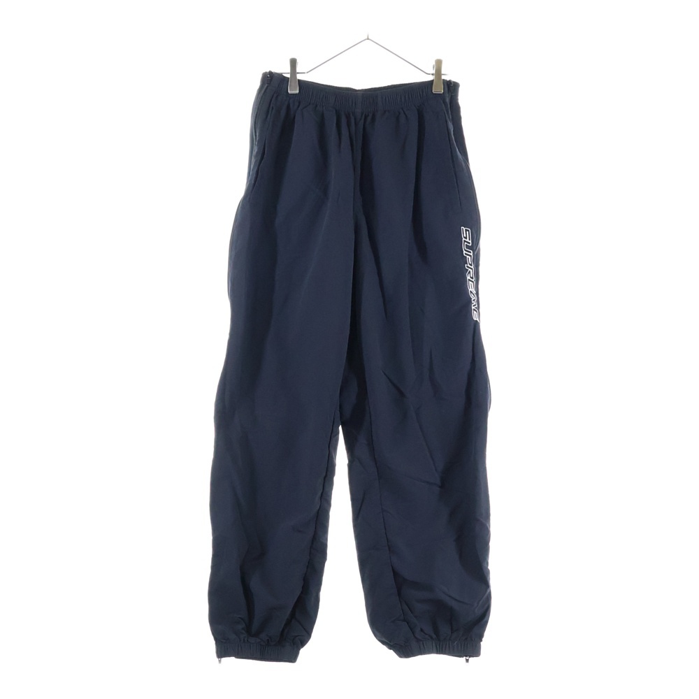 23SS Full Zip Baggy Warm Up Pant フルジップ バギー ウォームアップ ナイロン トラックパンツ ブラック Bランク