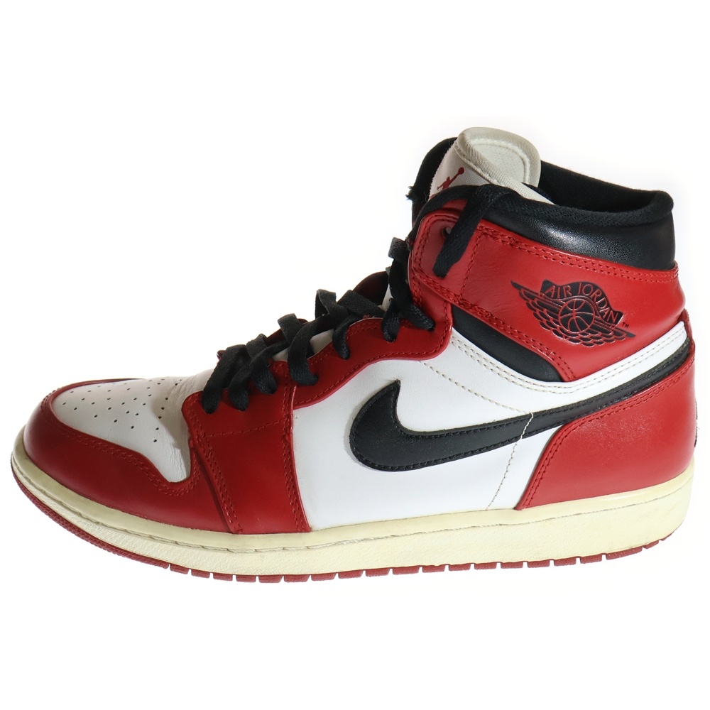 【観賞用2013年製】 AIR JORDAN 1 RETRO HIGH CHICAGO エアジョーダン1 レトロ シカゴ ハイカットスニーカー ホワイト/レッド US9.5/27.5cm 332550-163 Bランク