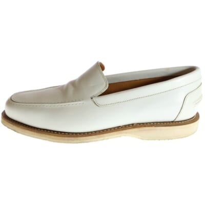 MIAMI マイアミ レザー ローカットシューズ ローファー スリッポン ホワイト 2099 Bランク