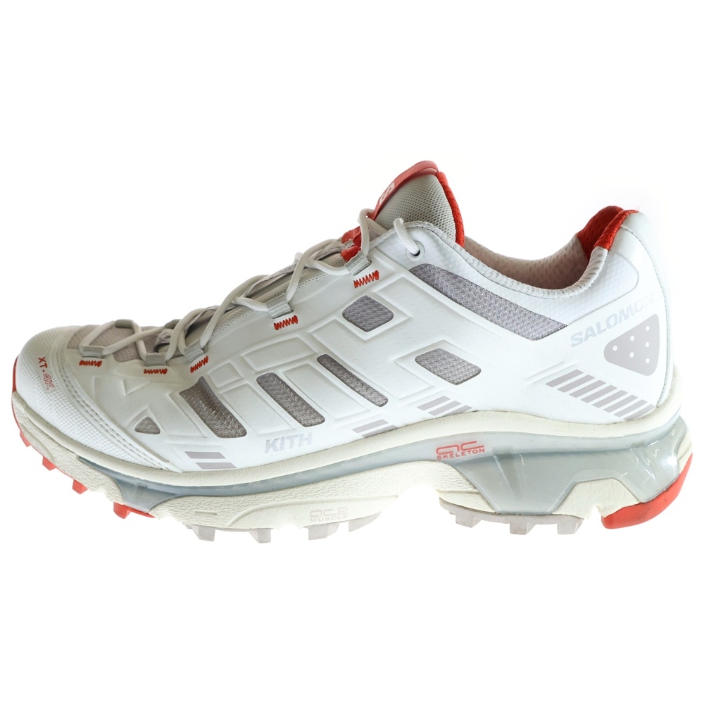 ×KITH XT-4K 477718 キス ローカットスニーカー ホワイト/レッド US9/27.0cm Bランク