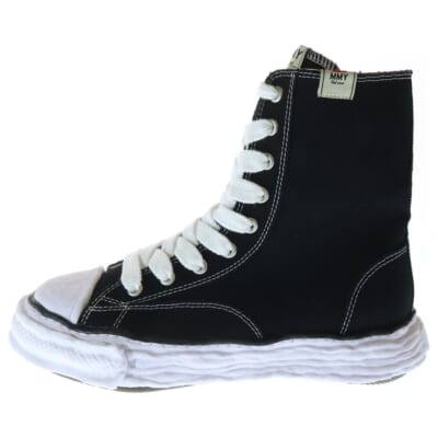 PETERSON23 OG Sole Canvas Extra High-top Sneaker ピーターソン23 キャンバス エクストラハイカット スニーカー ブラック/ホワイト A14FW728 Aランク