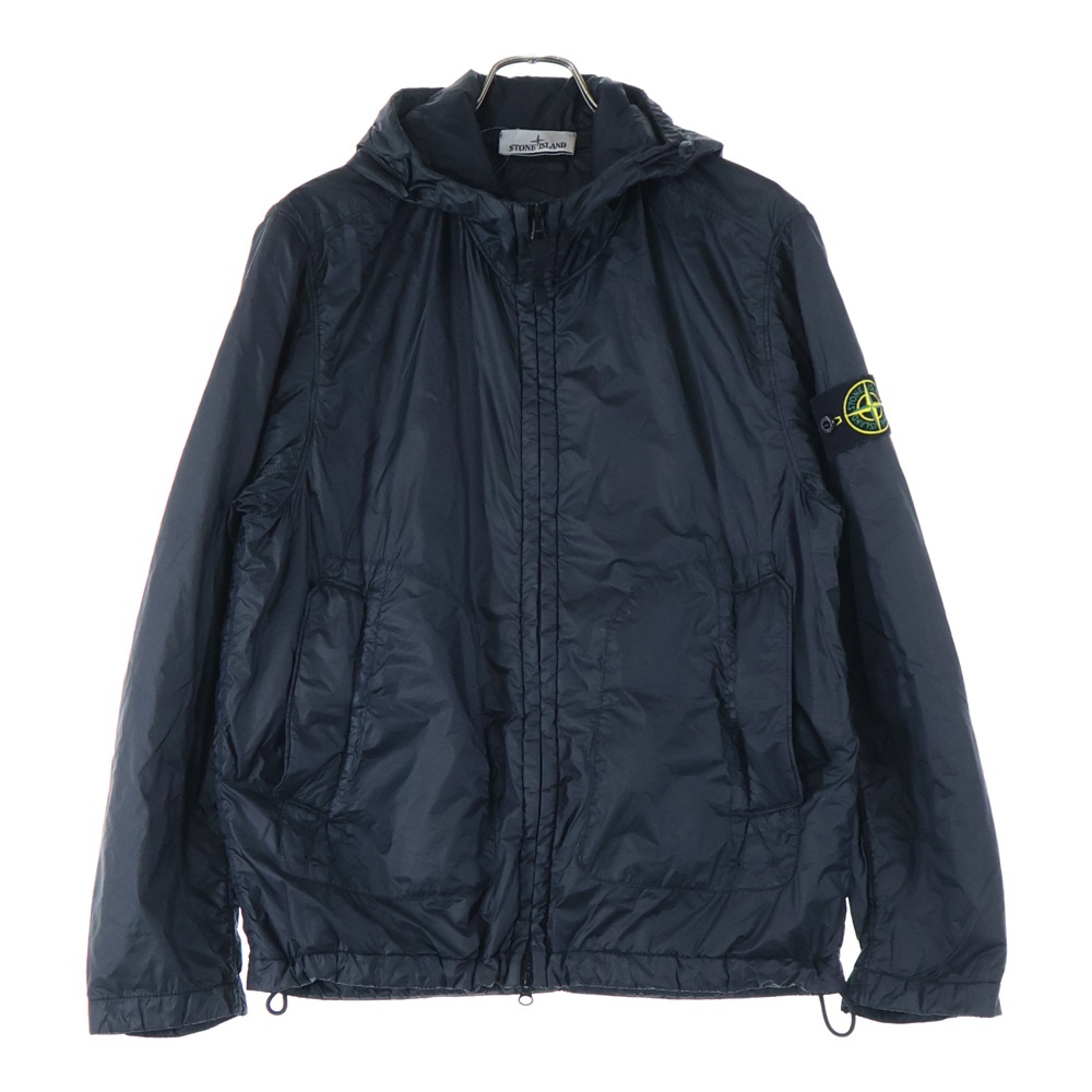 25SS ナイロン ジップアップ 中綿ダウンジャケット ブラック 781542025 Aランク