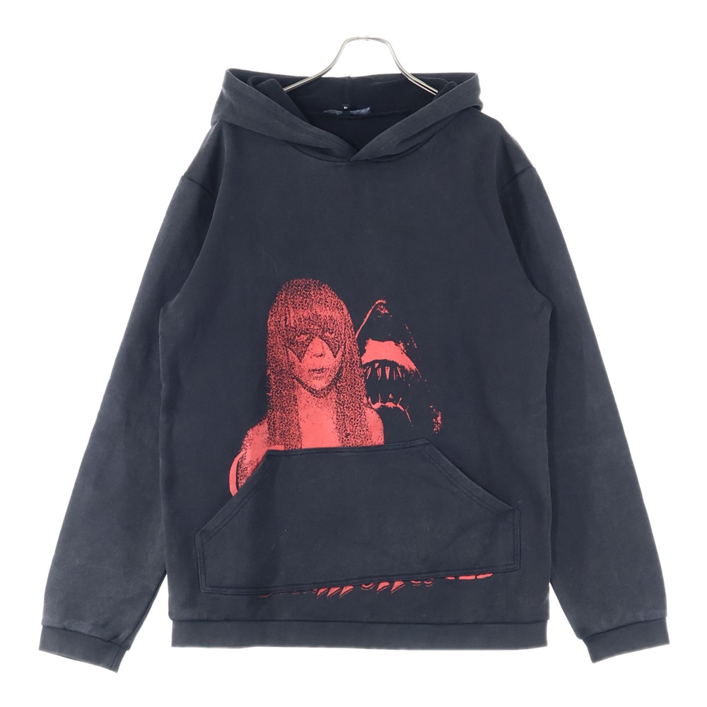 03SS Archive 消費者期 consumed Penelope Hoodie カンスームド ペネロペ グラフィックプリント プルオーバーパーカー ブラック Bランク