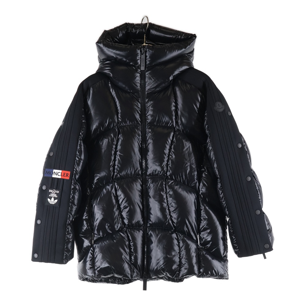 ×adidas ORIGINALS FUSINE ×アディダス ダウンジャケット ナイロン アウター ブラック I209S1A00012 Aランク