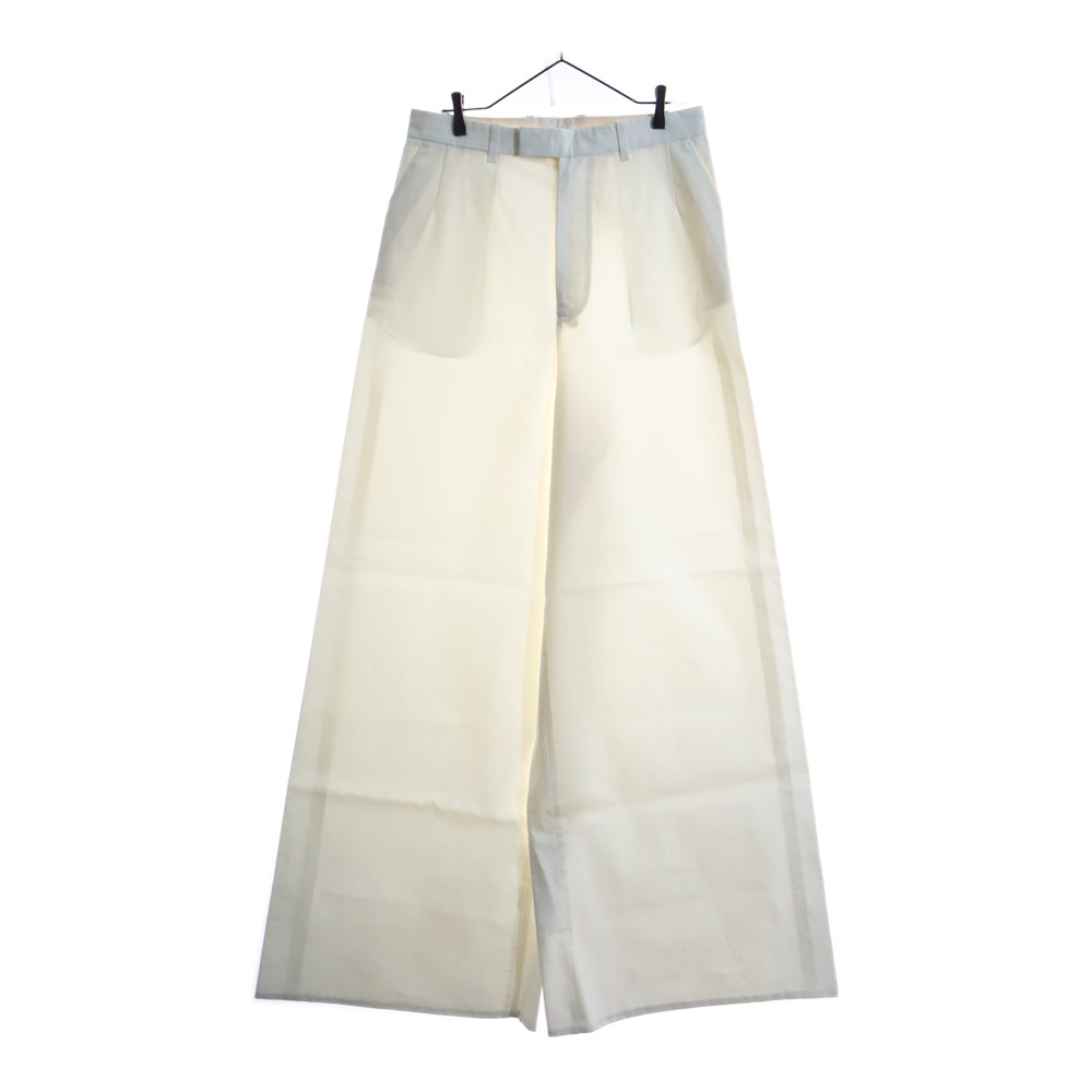 11SS Archive super wide trousers アーカイブ バギー ワイド トラウザー パンツ ホワイト Bランク