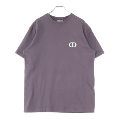 CD ICON CDアイコン ロゴ刺繍 クルーネック 半袖Tシャツ カットソー ブラウン 943J605A0554 Bランク