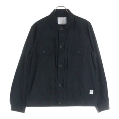 24SS Thomas Mason Cotton Poplin トーマスメイソン ポプリン ジャケット ブラック 24-03364M Bランク
