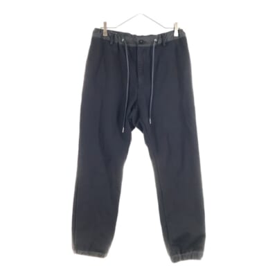 Sweat Jersey Pants ウエストナイロン切り替えスウェットパンツ ブラック/グレー SCM-072 Bランク