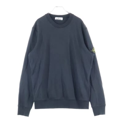 24SS コットン クルーネック スウェットシャツ ネイビー 801563051 Bランク