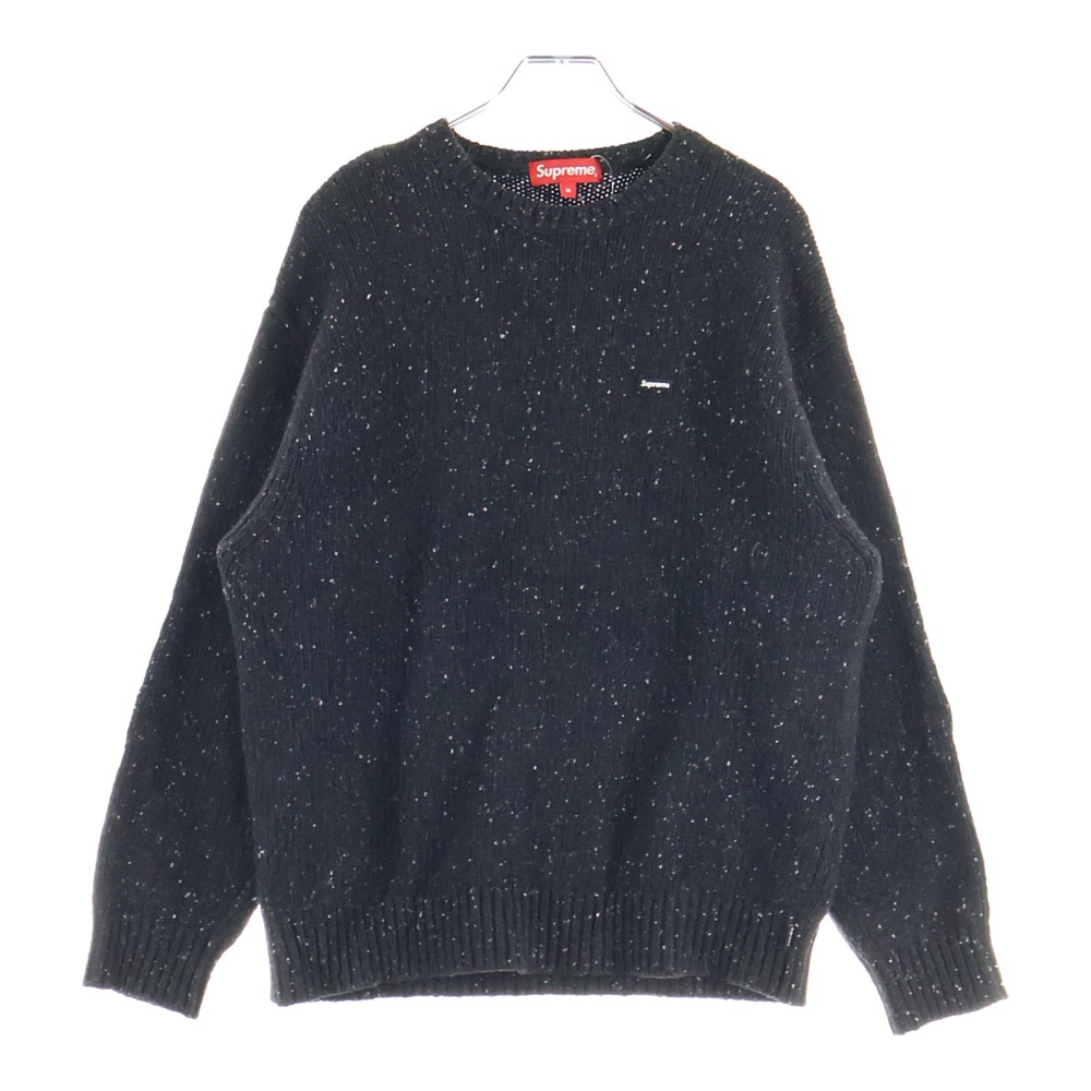 22AW Small Box Speckls Sweater スモールボックス スペクルドニットセーター ブラック Aランク