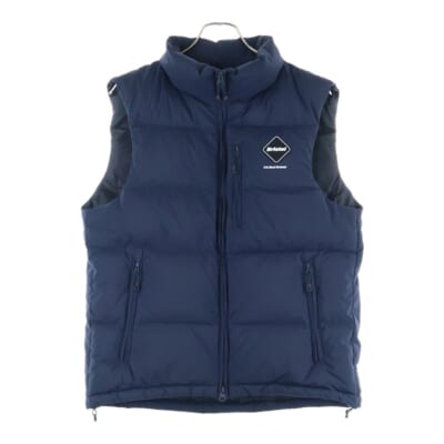 24AW DOWN VEST ダウンベスト ナイロン ネイビー FCRB-242026 Bランク