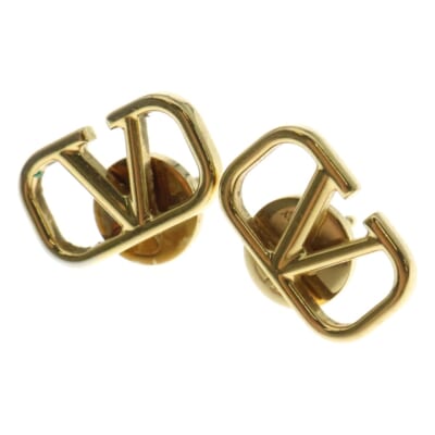 Vロゴ シグネチャー メタルピアス レディース ゴールド 7W2J0G76MET Bランク