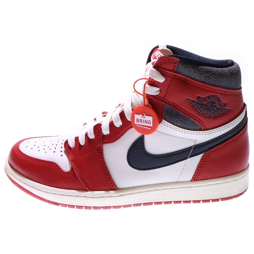AIR JORDAN 1 LOST&FOUND DZ5485-612 エアジョーダン1 ロスト&ファウンド シカゴ ハイカットスニーカー ホワイト/レッド US9/27cm Bランク
