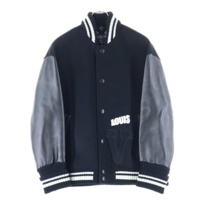 25SS Varsity Jacket ダブルフェイスバーシティジャケット ブラック RW251WW QWE FSJA07 Aランク