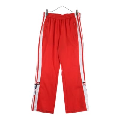サイドスナップトラックパンツ レッド Bランク