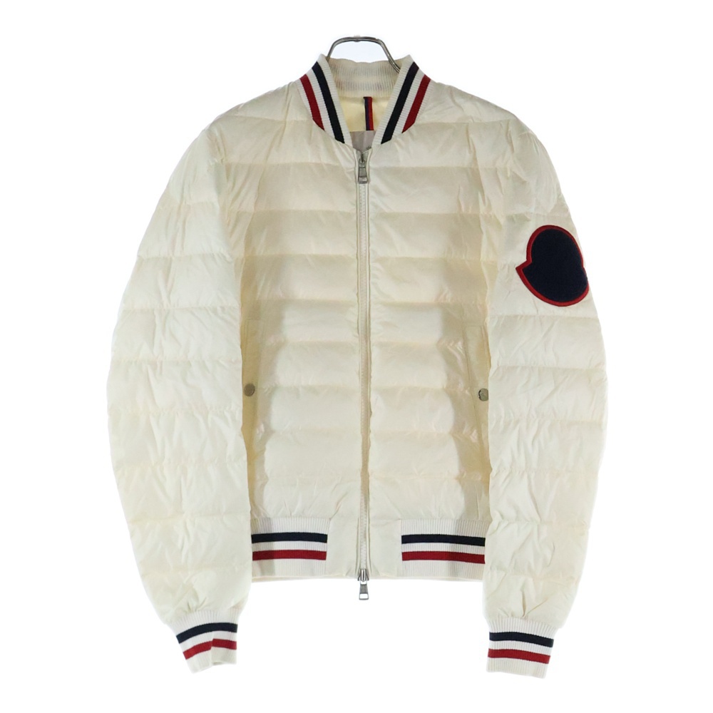 DELTOUR GIUBBOTTO デルター 袖ロゴワッペン付きジップアップ ダウンジャケット ホワイト E10914036394 Bランク