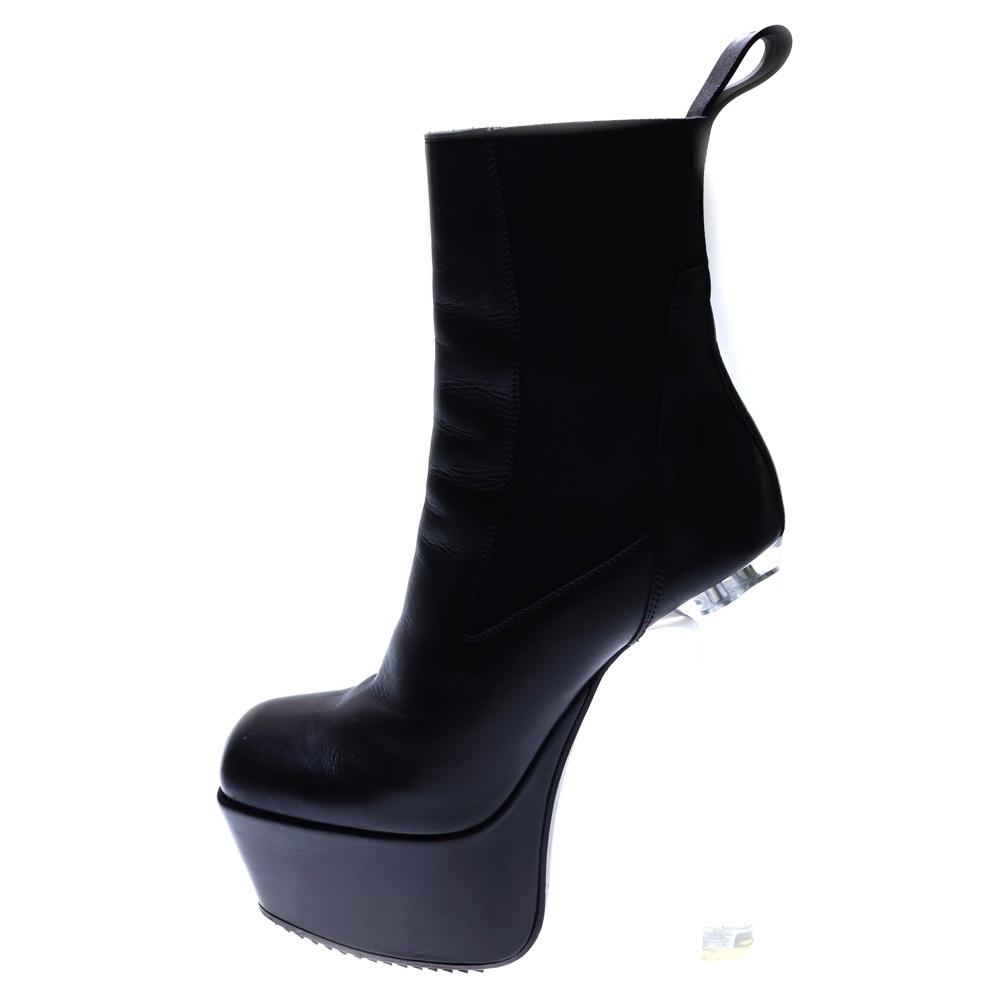 BEATLE PLATFORM RO02B6855 LCG ビートルレザープラットフォーム レザーハイカットブーツ クリアヒール ブラック Bランク