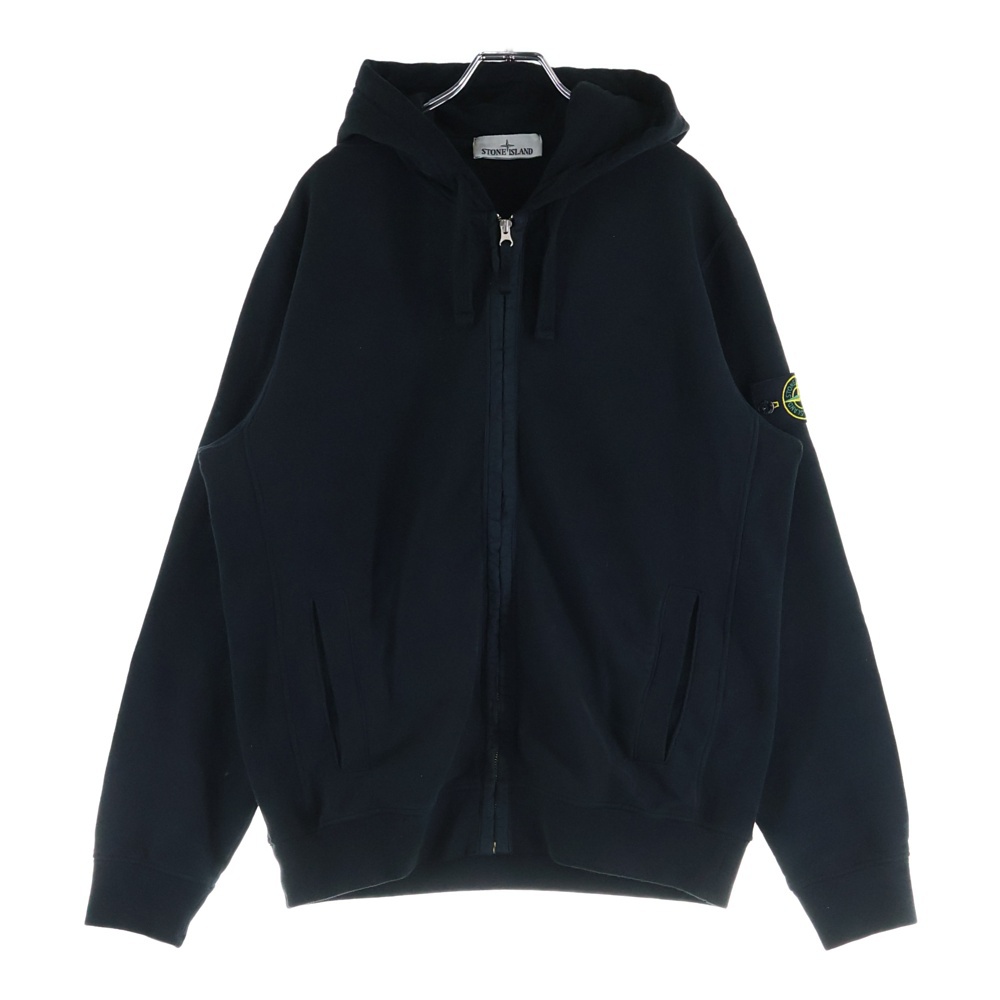 Logo Patch Hoodies K2S156100067S0A20 ロゴパッチ ジップアップパーカー フーディ ブラック Bランク