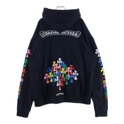 MLTCOL CEM CRS HD PLVR マルチカラーセメタリークロスプリントプルオーバーパーカー フーディ ブラック Aランク