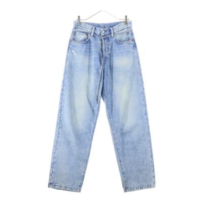 ACNE STUDIOS ベルテッド バギーデニム ワイドパンツ インディゴ Bランク