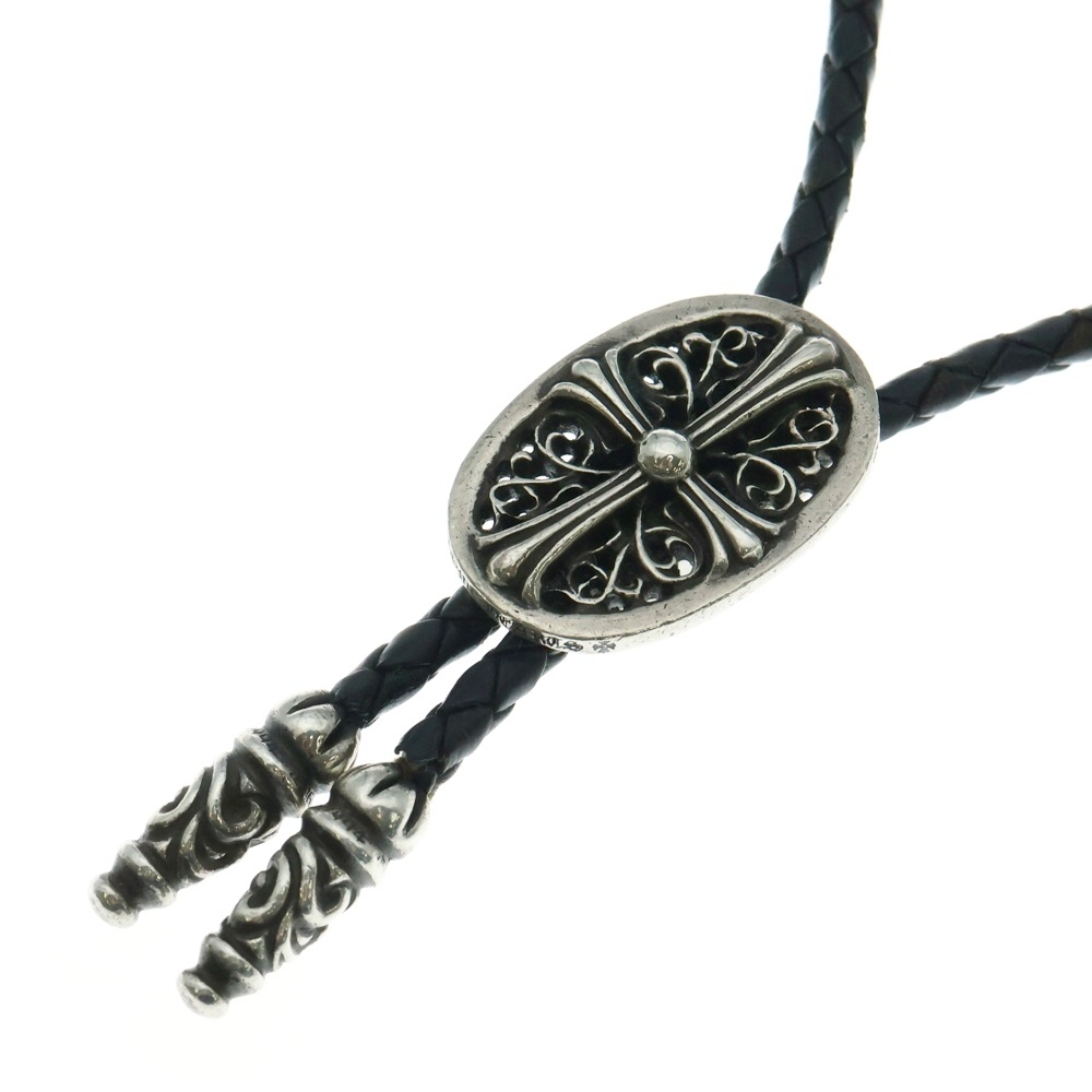 BOLOTIE OVALTINY タイニークラシックオーバルクロス ループタイ シルバー/ブラック BCA209 Bランク