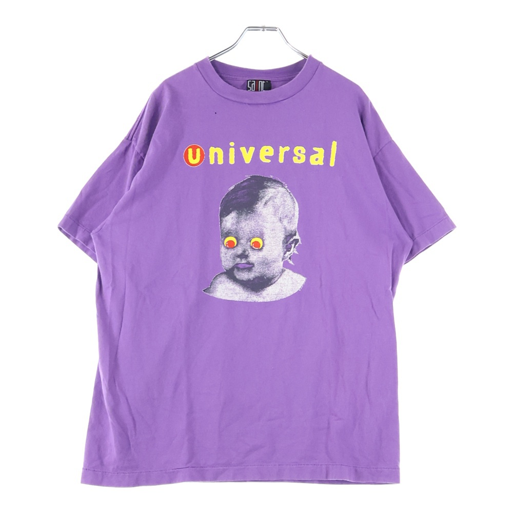 SM-YS8-0000-014 SS TEE UNIVERSAL Tシャツ カットソー 半袖 プリント ヴィンテージ加工 パープル Bランク