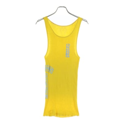 VERTICAL SIDE LOGO TANK TOP ヴァーティカル サイドロゴ タンクトップ イエロー Bランク