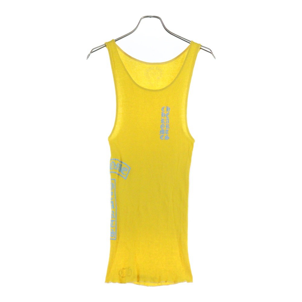 VERTICAL SIDE LOGO TANK TOP ヴァーティカル サイドロゴ タンクトップ イエロー Bランク